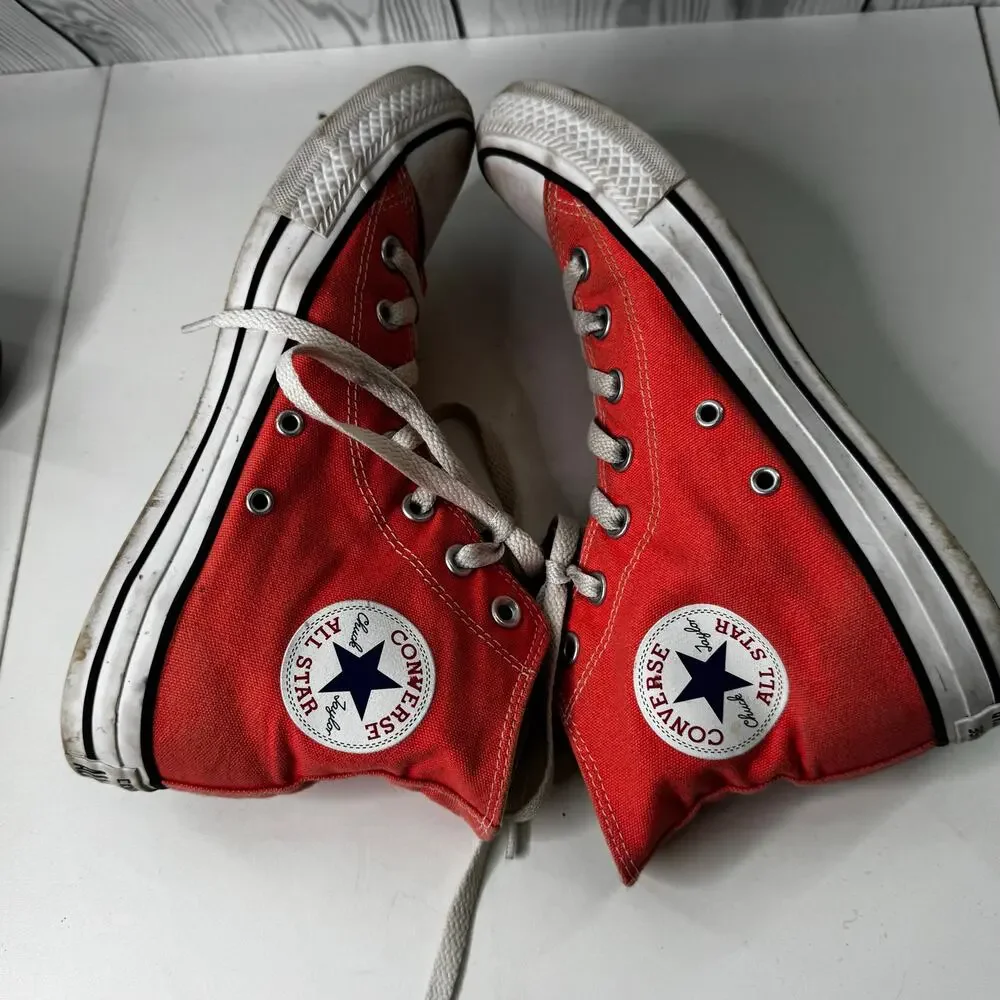 Converse Chuck Taylor All Star High Top Reddish Pink Sneakers Men's 6 Women's 8